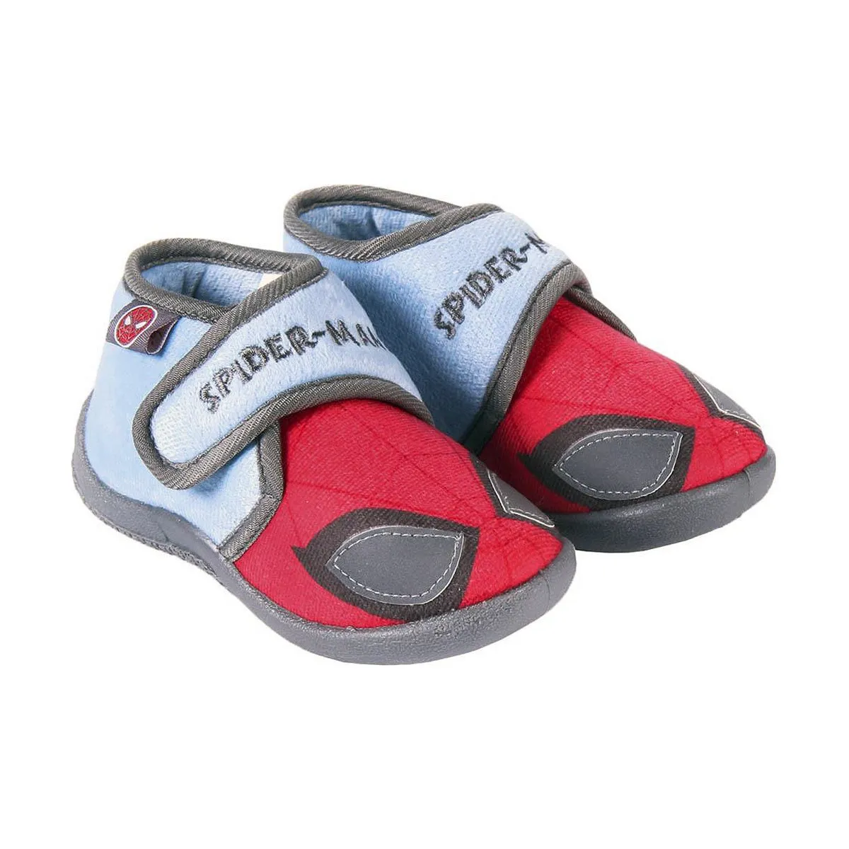 3D House Slippers Spider-Man Red Grey