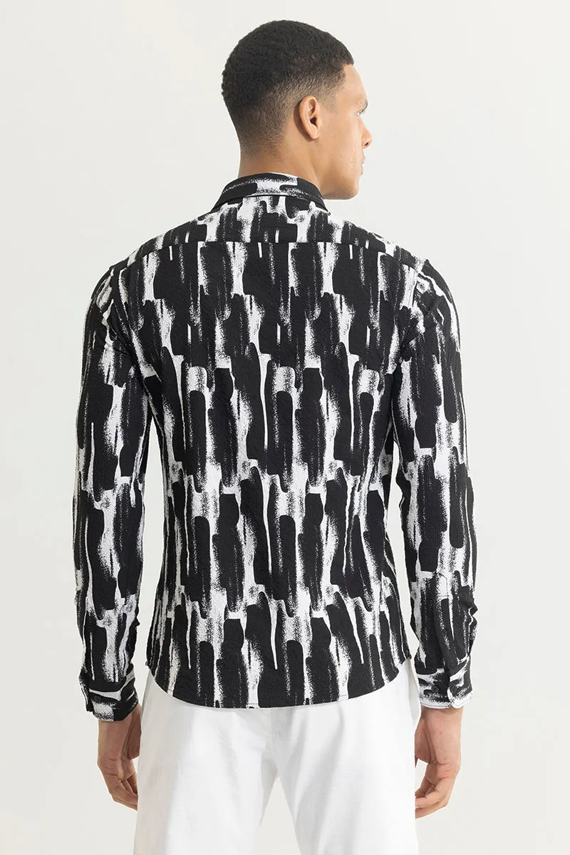 Abstractattire Black Seersucker Shirt