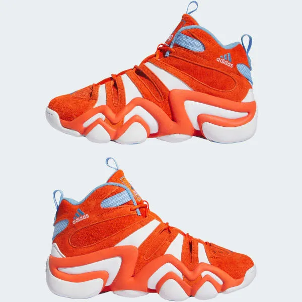 Adidas Men's Crazy 8 Shoes - Team Orange / Cloud White / Team Light Blue