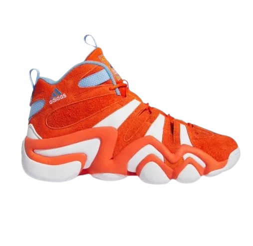 Adidas Men's Crazy 8 Shoes - Team Orange / Cloud White / Team Light Blue