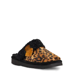 Ariat Ladies Jackie Square Toe Cheetah Hair On Slippers 10039061