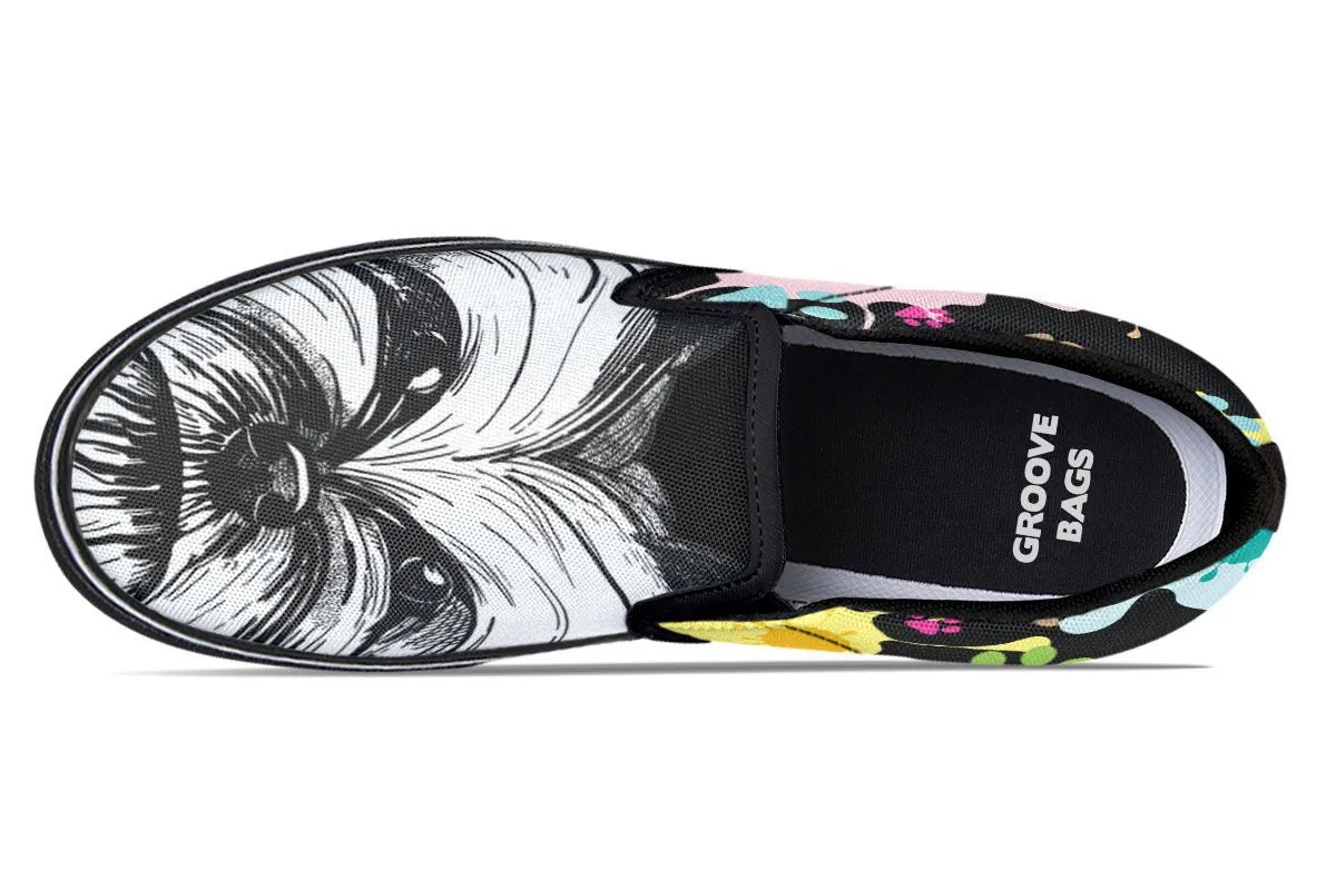 Artsy Yorkie Slip-On Shoes