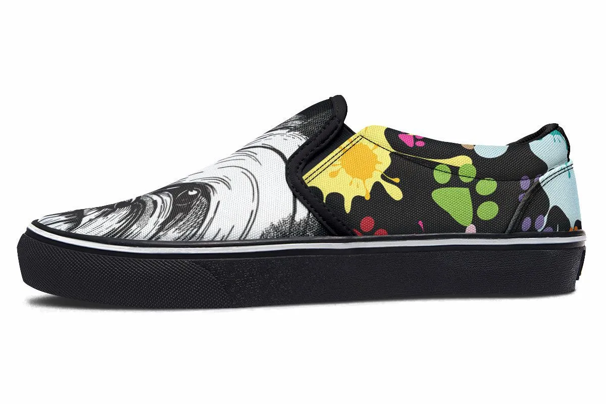 Artsy Yorkie Slip-On Shoes