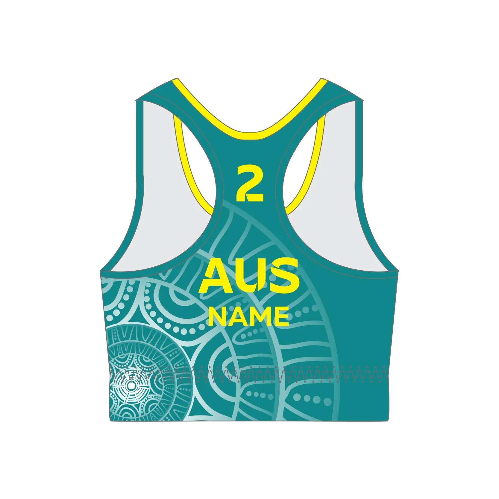 AYCG Women's Competition Beach Volleyball Crop Top - Green