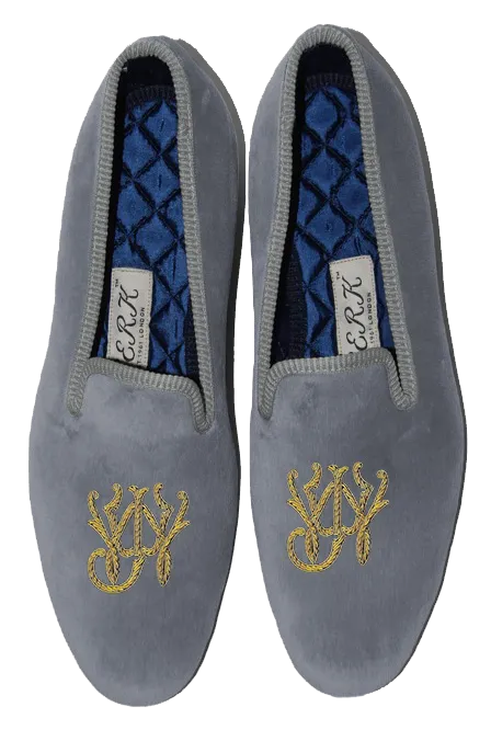 Block Style Monogram Slippers