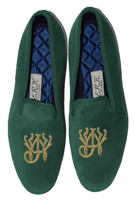 Block Style Monogram Slippers