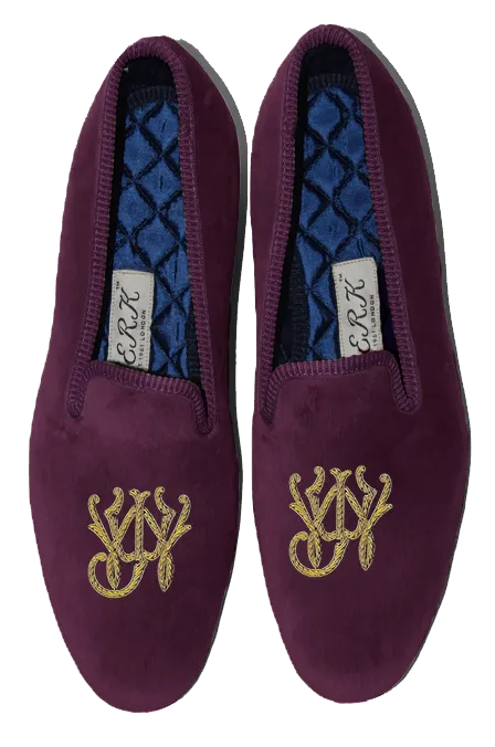 Block Style Monogram Slippers