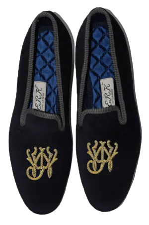 Block Style Monogram Slippers