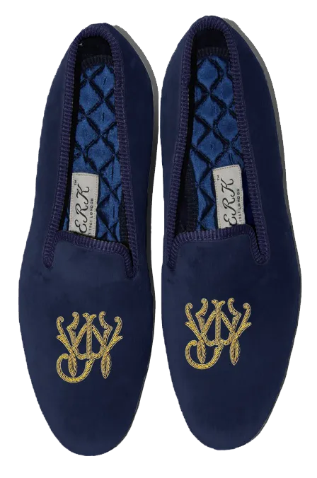 Block Style Monogram Slippers