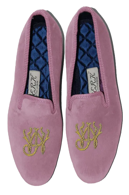 Block Style Monogram Slippers