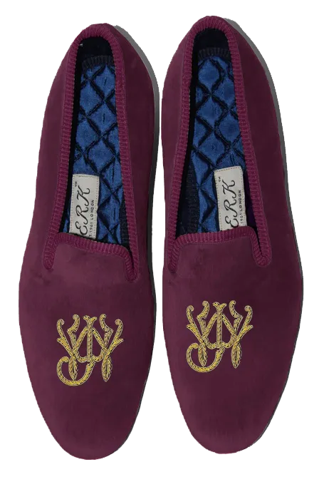 Block Style Monogram Slippers