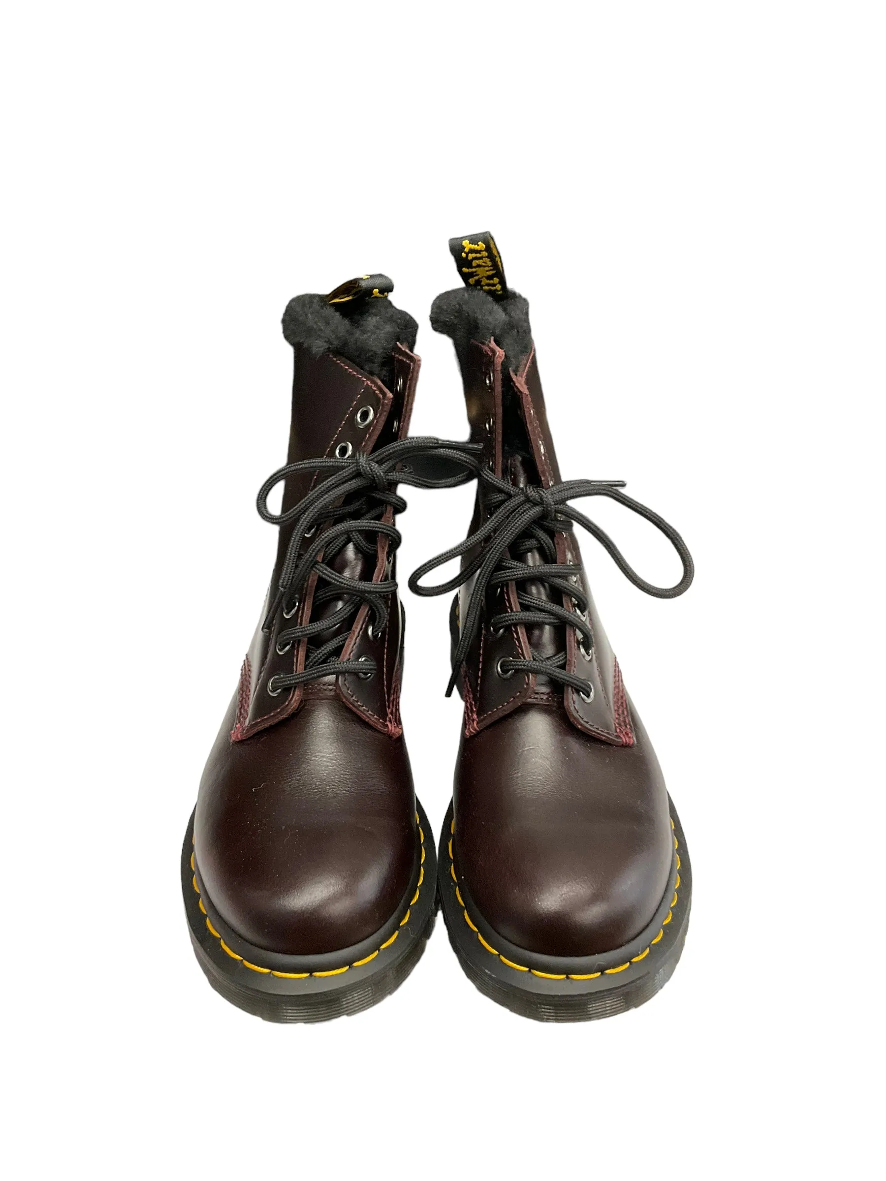 Boots Combat By Dr Martens In Red, Size: 7