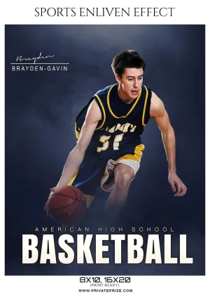 Brayden Gavin - Basketball Sports Enliven Effect Photography Template