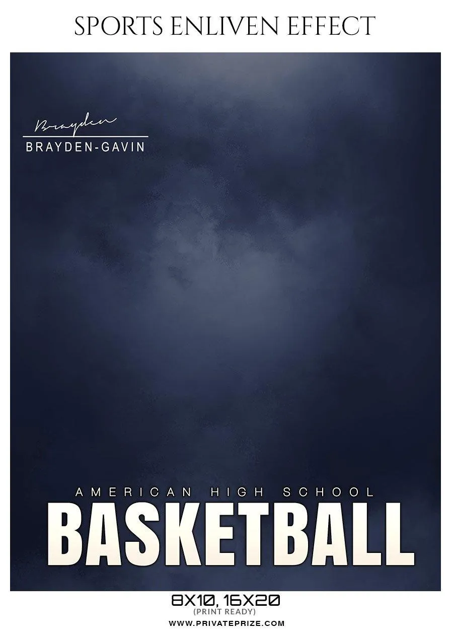 Brayden Gavin - Basketball Sports Enliven Effect Photography Template