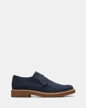 Clarkdale Derby Navy Suede