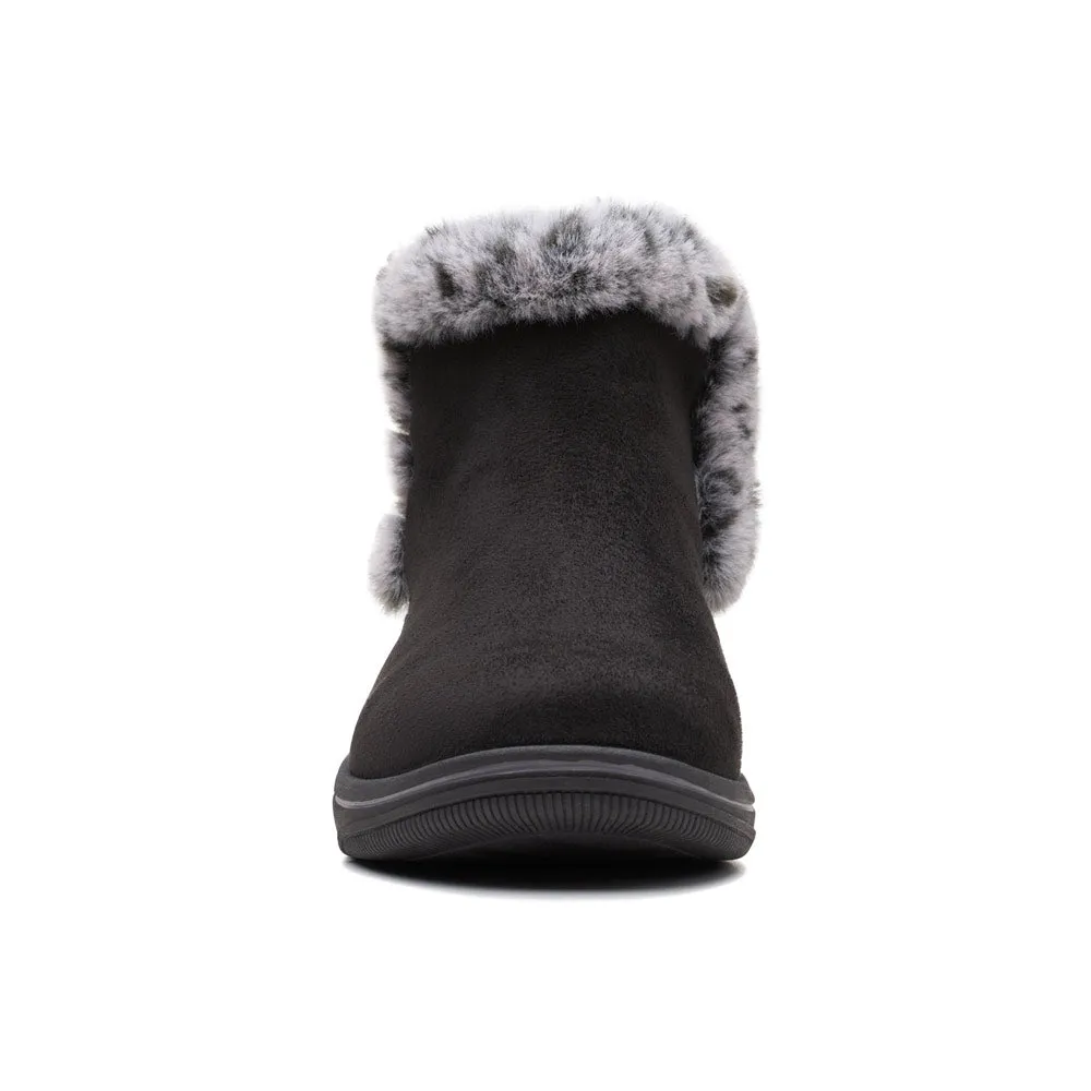 Clarks Breeze Fur Bootie Black (Women's)