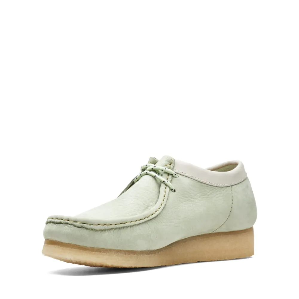 Clarks Originals Wallabee Low Top Men's Pale Green Nubuck Leather 26165557