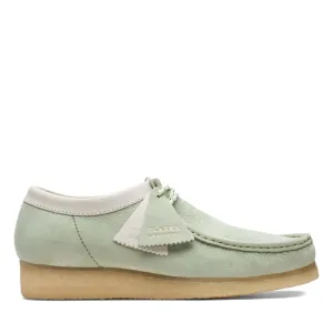 Clarks Originals Wallabee Low Top Men's Pale Green Nubuck Leather 26165557