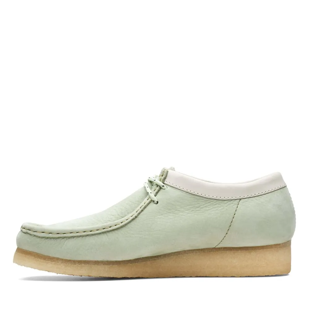 Clarks Originals Wallabee Low Top Men's Pale Green Nubuck Leather 26165557