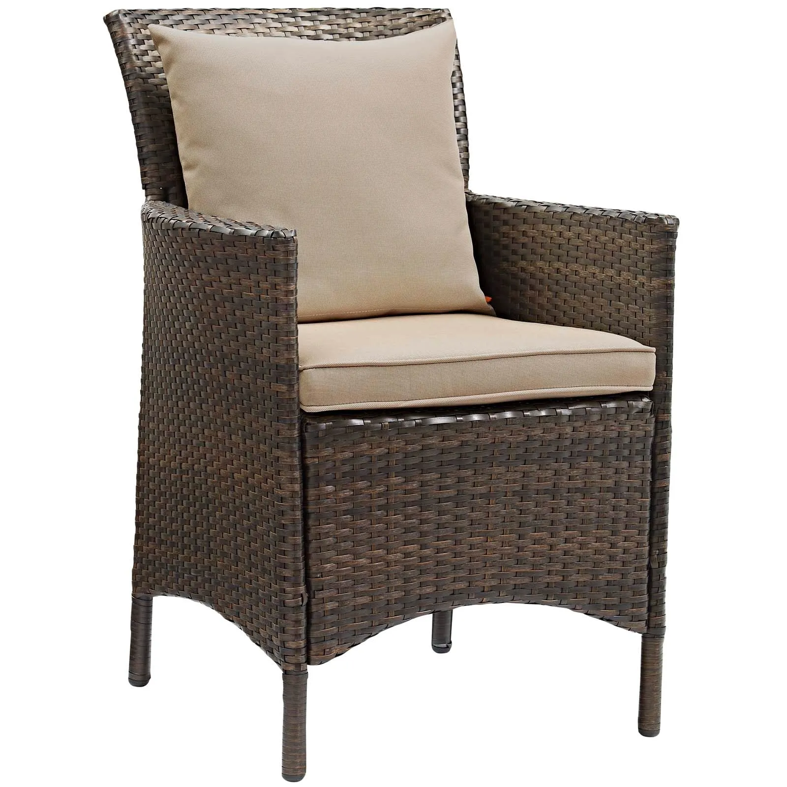 Conduit Outdoor Patio Wicker Rattan Dining Armchair by Modway