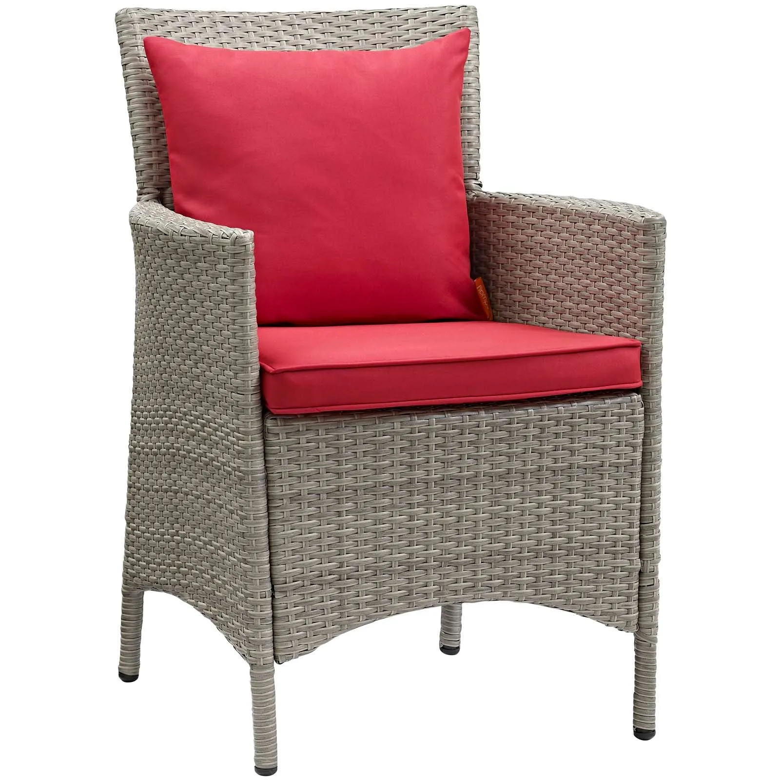 Conduit Outdoor Patio Wicker Rattan Dining Armchair Set of 2 by Modway