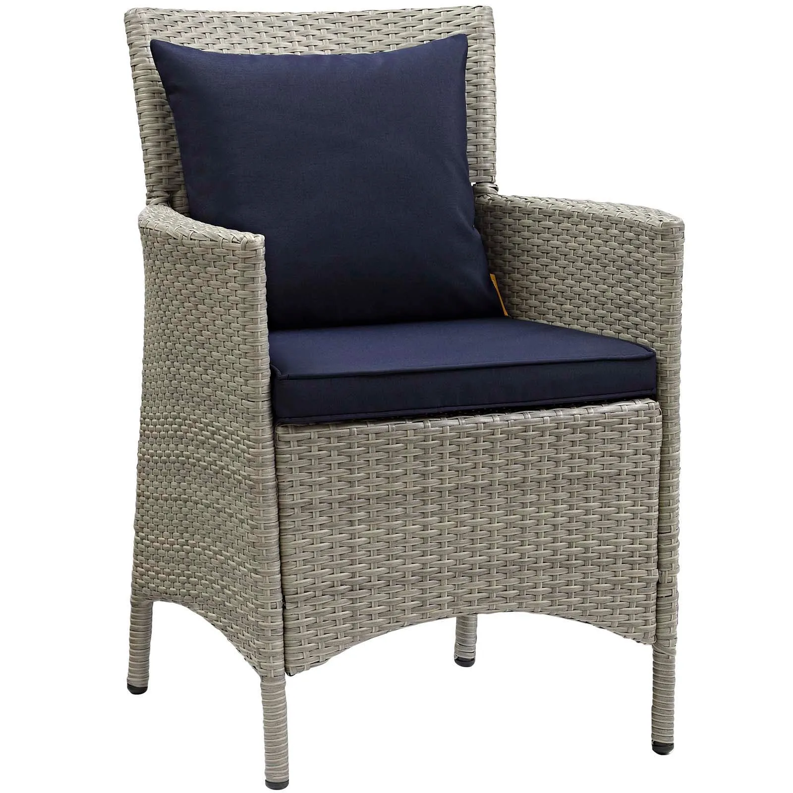 Conduit Outdoor Patio Wicker Rattan Dining Armchair Set of 2 by Modway