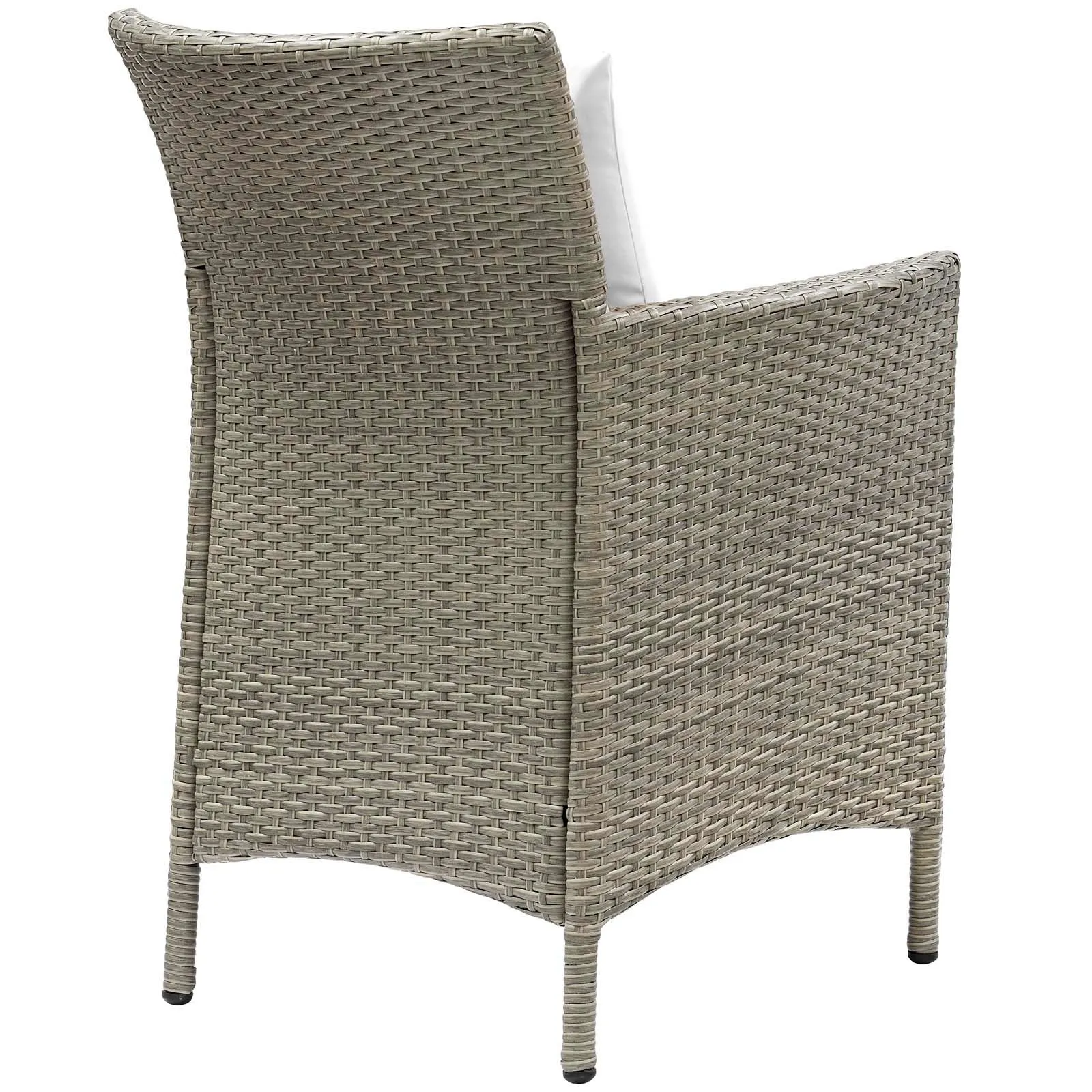 Conduit Outdoor Patio Wicker Rattan Dining Armchair Set of 2 by Modway