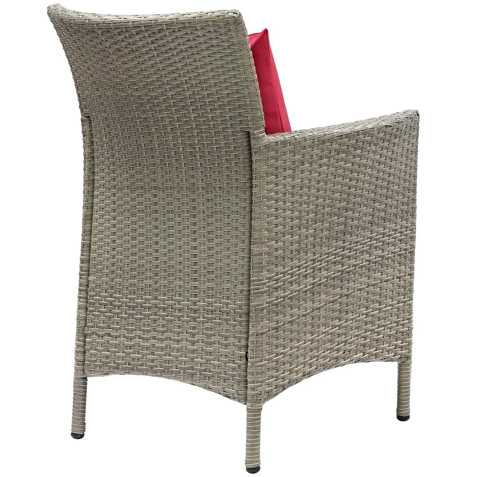 Conduit Outdoor Patio Wicker Rattan Dining Armchair Set of 2 by Modway