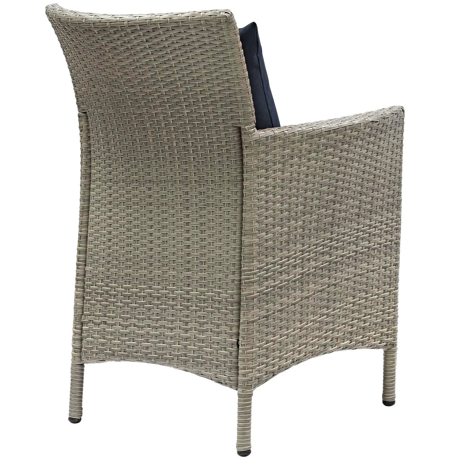 Conduit Outdoor Patio Wicker Rattan Dining Armchair Set of 2 by Modway