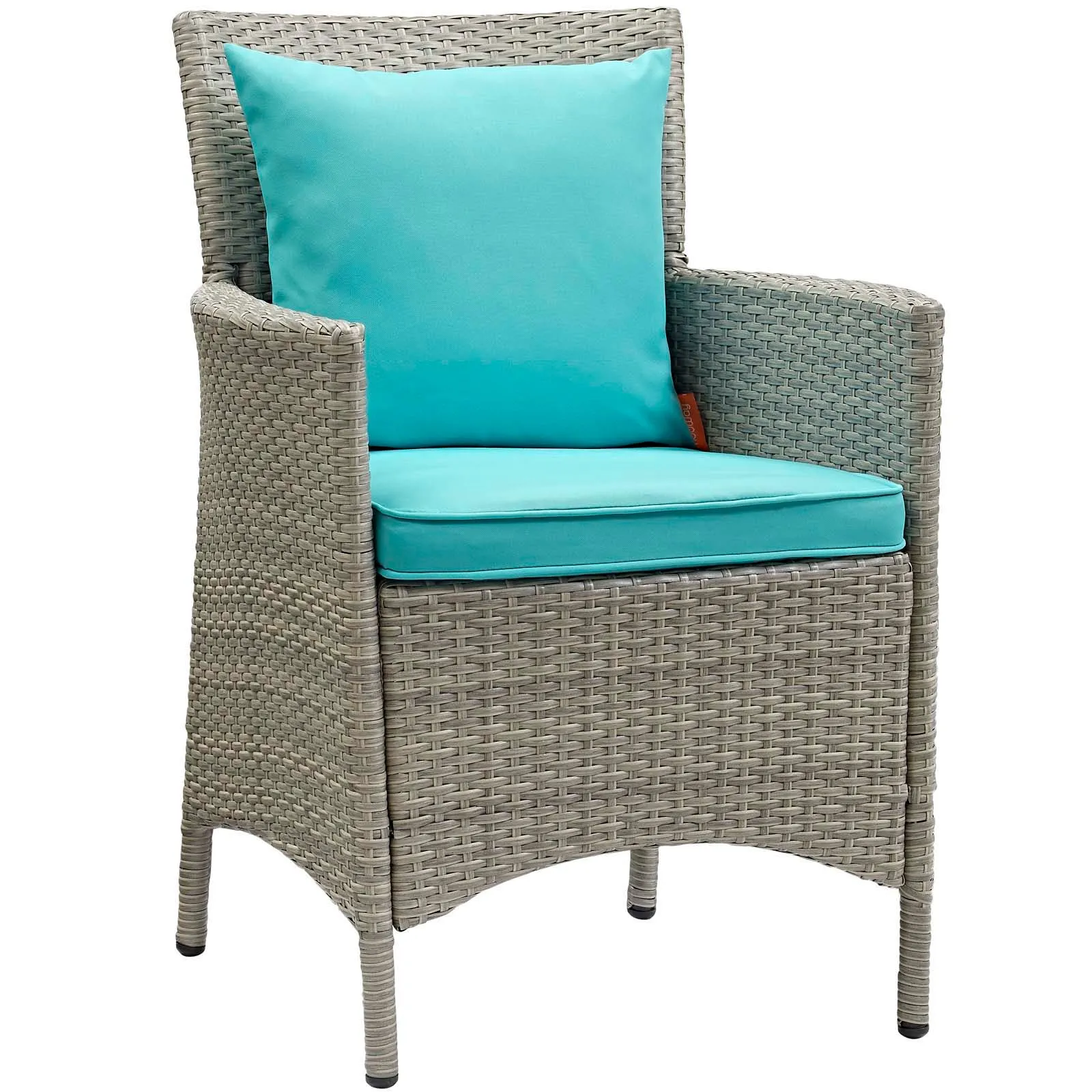 Conduit Outdoor Patio Wicker Rattan Dining Armchair Set of 2 by Modway