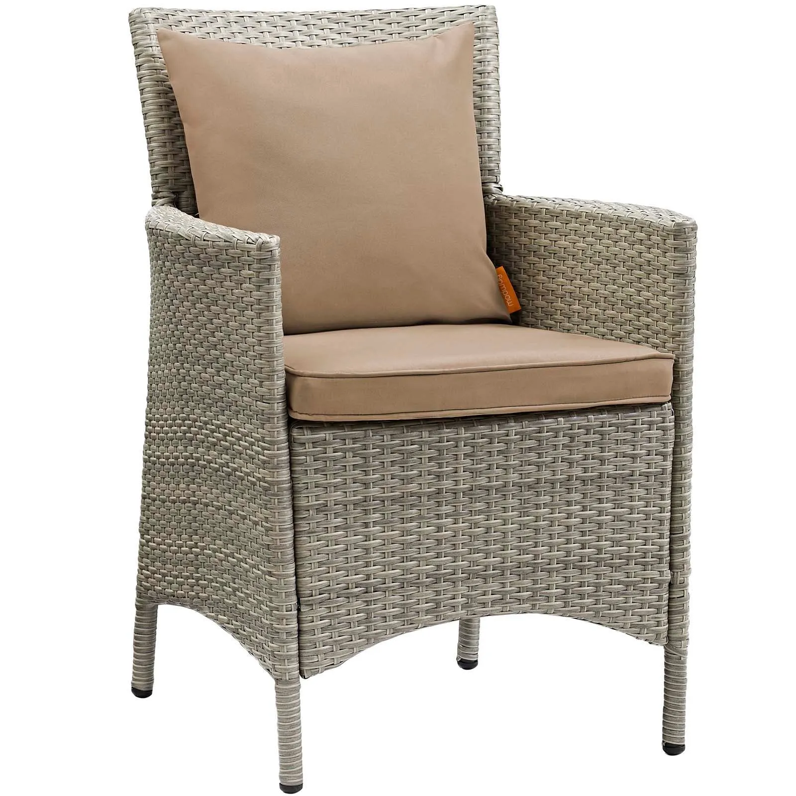 Conduit Outdoor Patio Wicker Rattan Dining Armchair Set of 2 by Modway