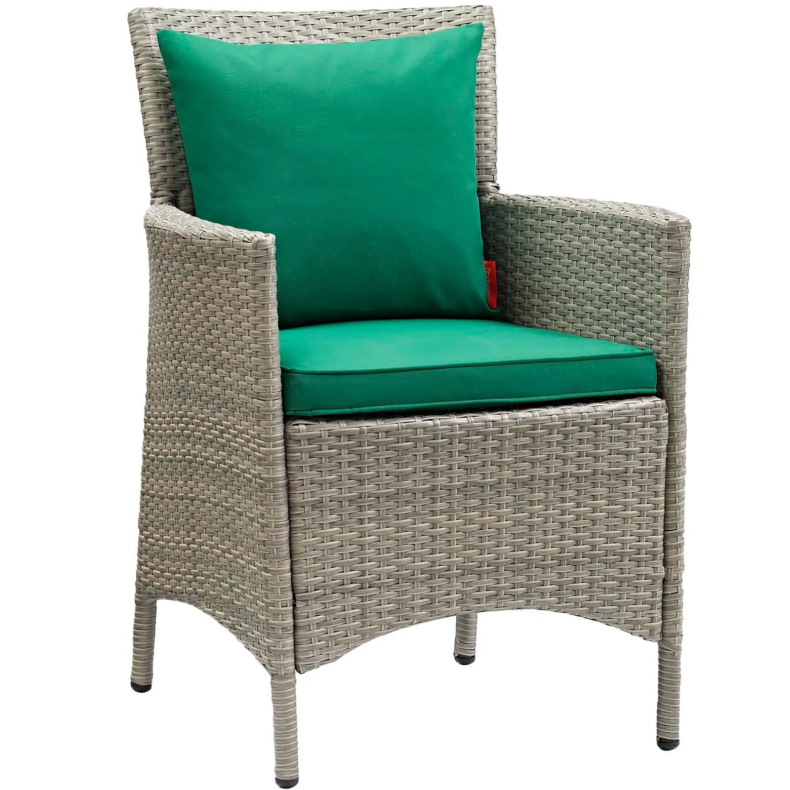 Conduit Outdoor Patio Wicker Rattan Dining Armchair Set of 2 by Modway