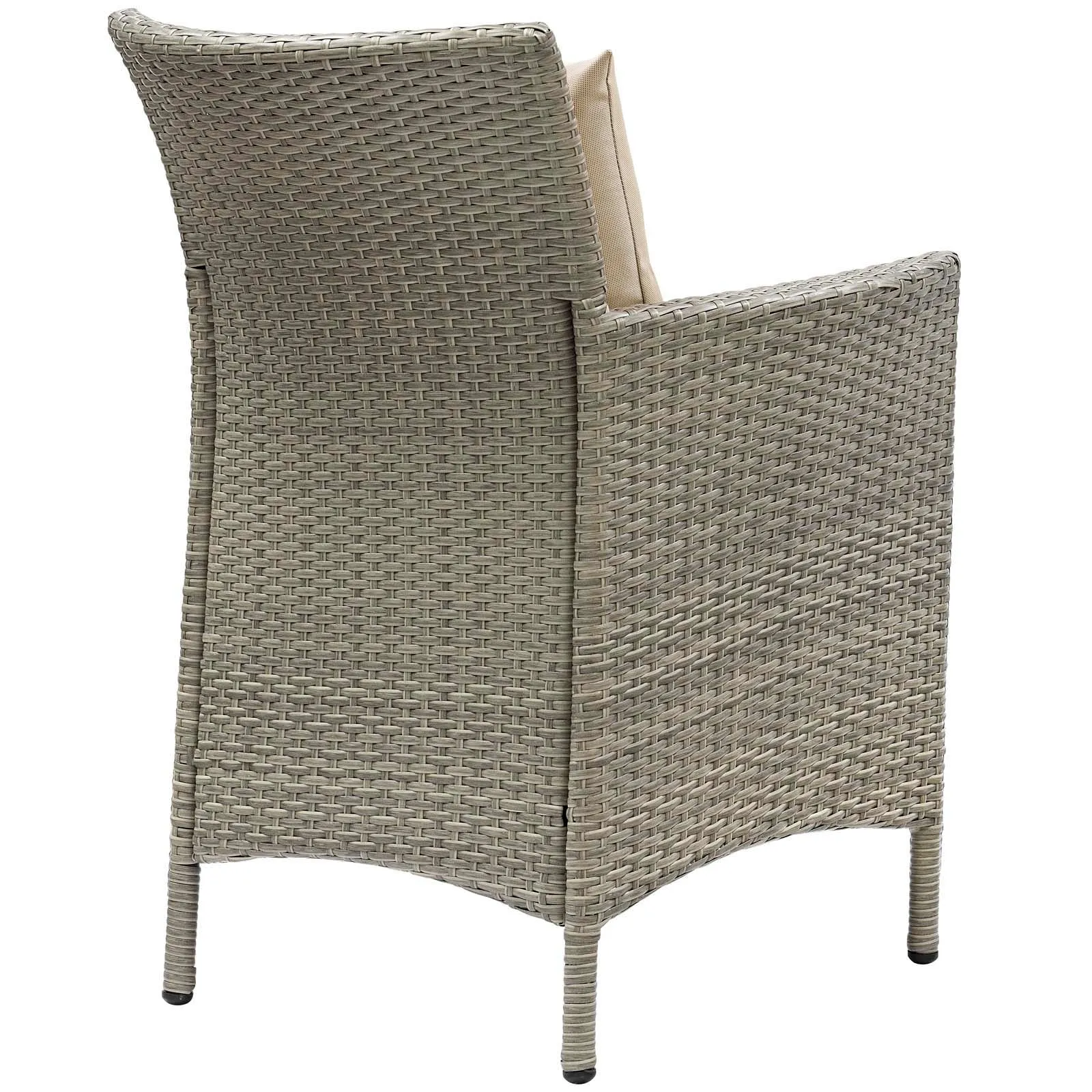 Conduit Outdoor Patio Wicker Rattan Dining Armchair Set of 2 by Modway