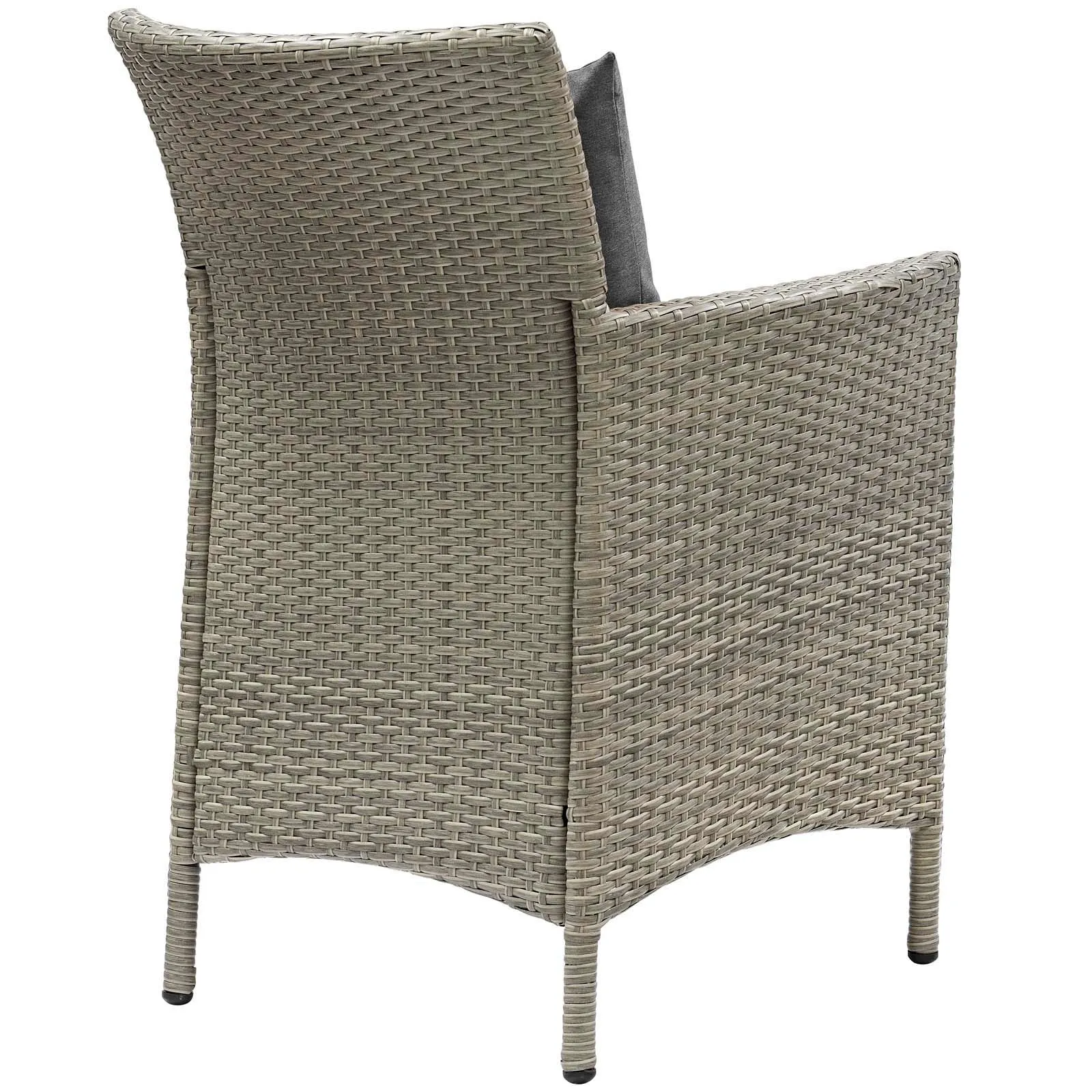 Conduit Outdoor Patio Wicker Rattan Dining Armchair Set of 2 by Modway