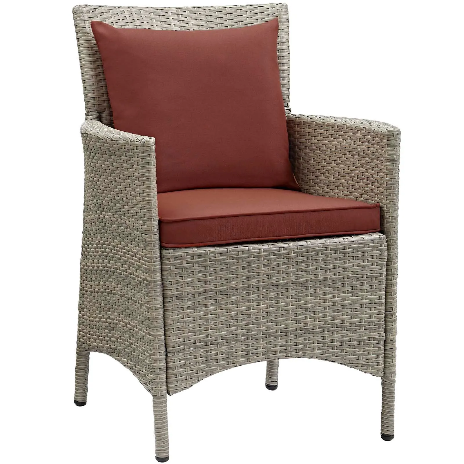 Conduit Outdoor Patio Wicker Rattan Dining Armchair Set of 2 by Modway