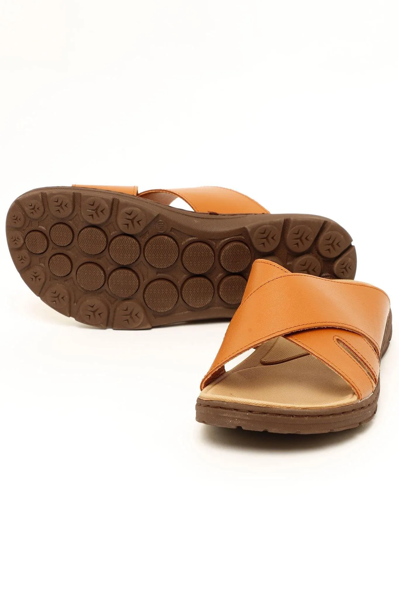 CORADO MEN'S SLIPPERS IN LIGHT BROWN CR7