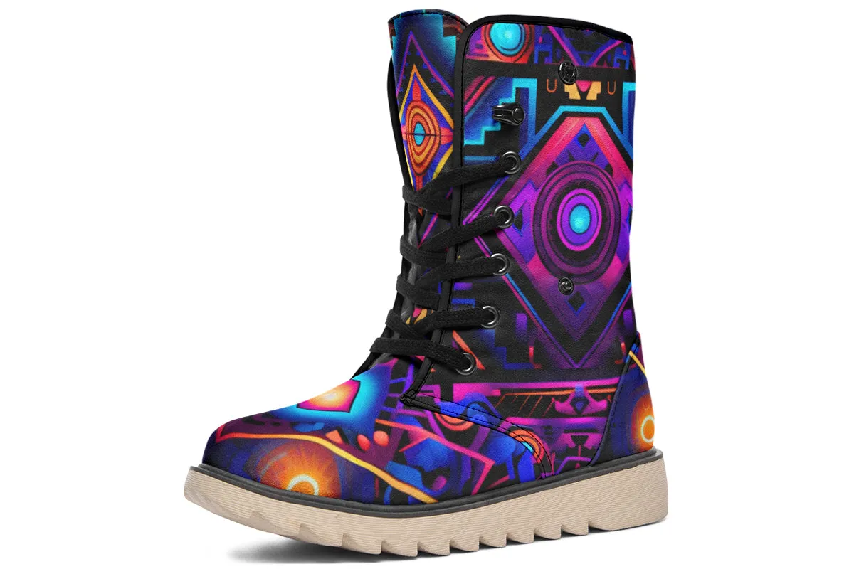 Cyber Grids Moon Boots