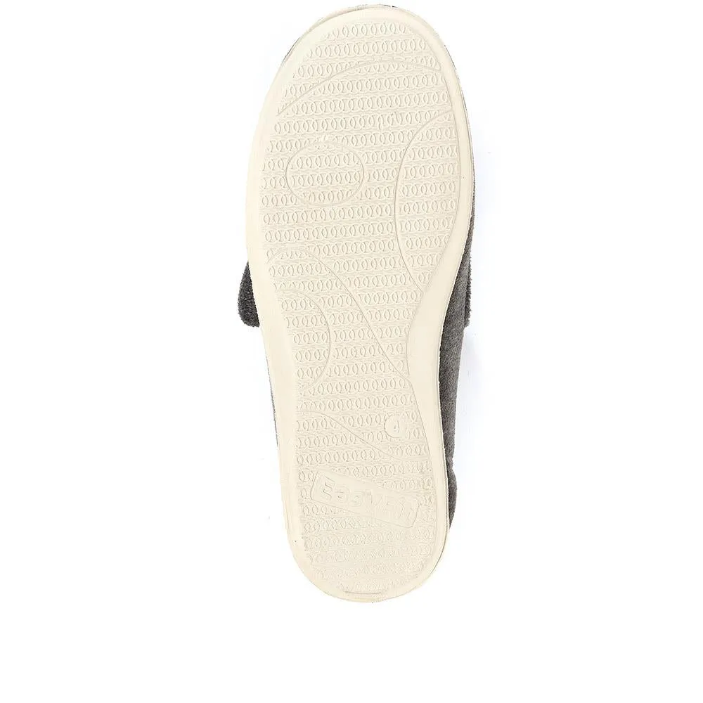 Extra Wide Fit Touch Fasten Slippers - ANA / 320 260