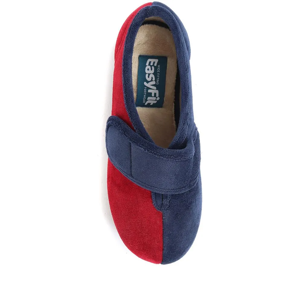 Extra Wide Fit Touch Fasten Slippers - ANA / 320 260