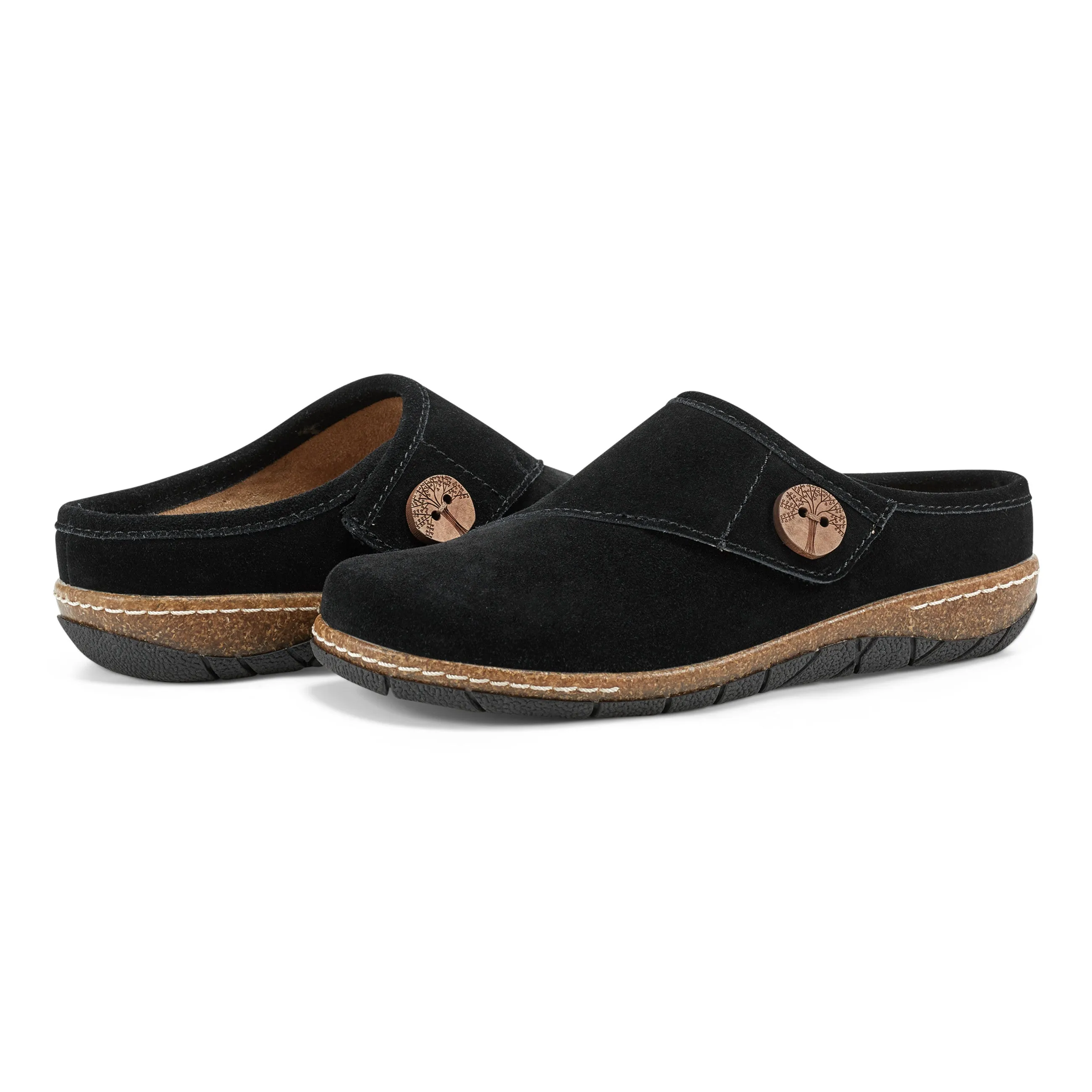 Ezra Round Toe Casual Slip-on Flat Clogs