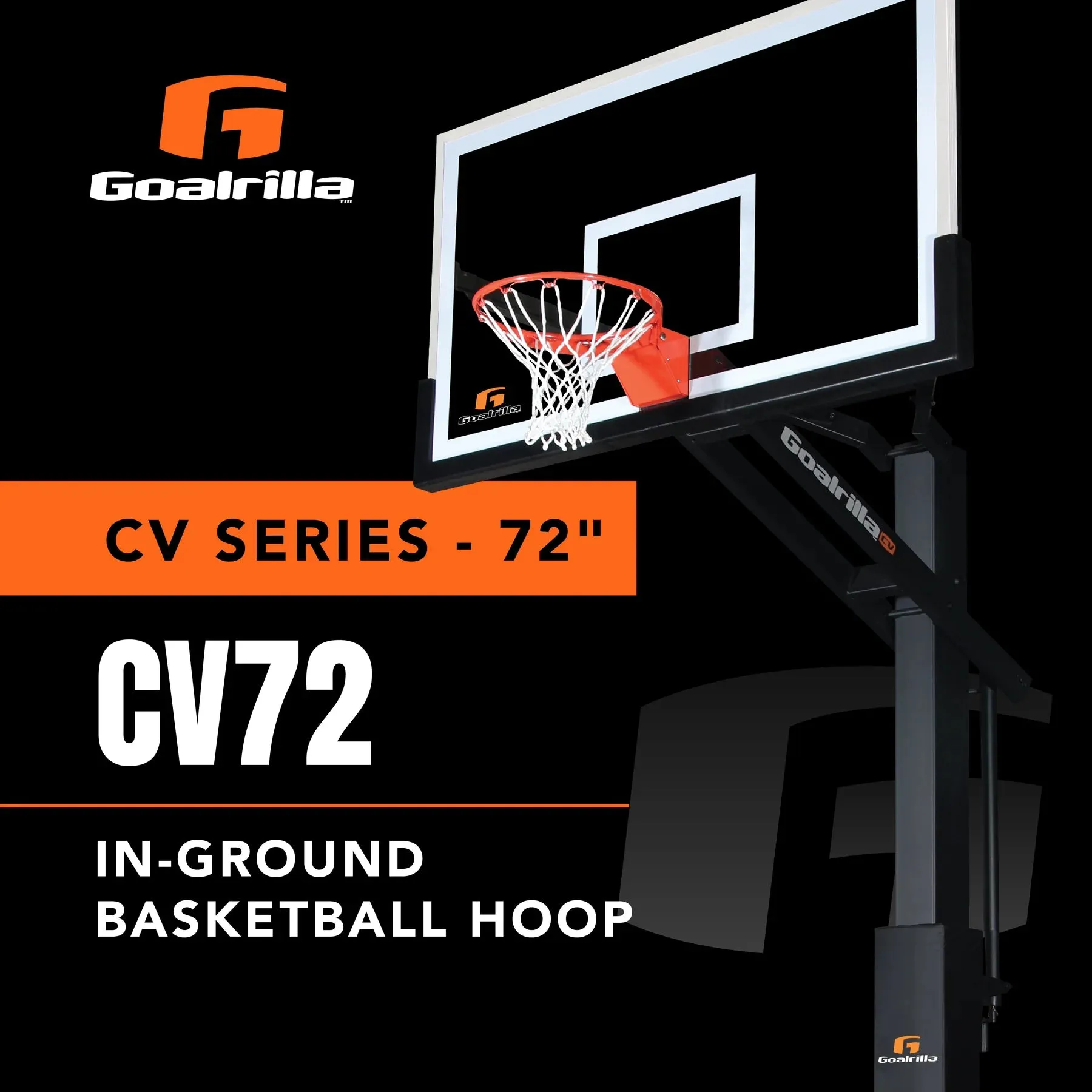 Goalrilla CV72 72" In-Ground Basketball Hoop