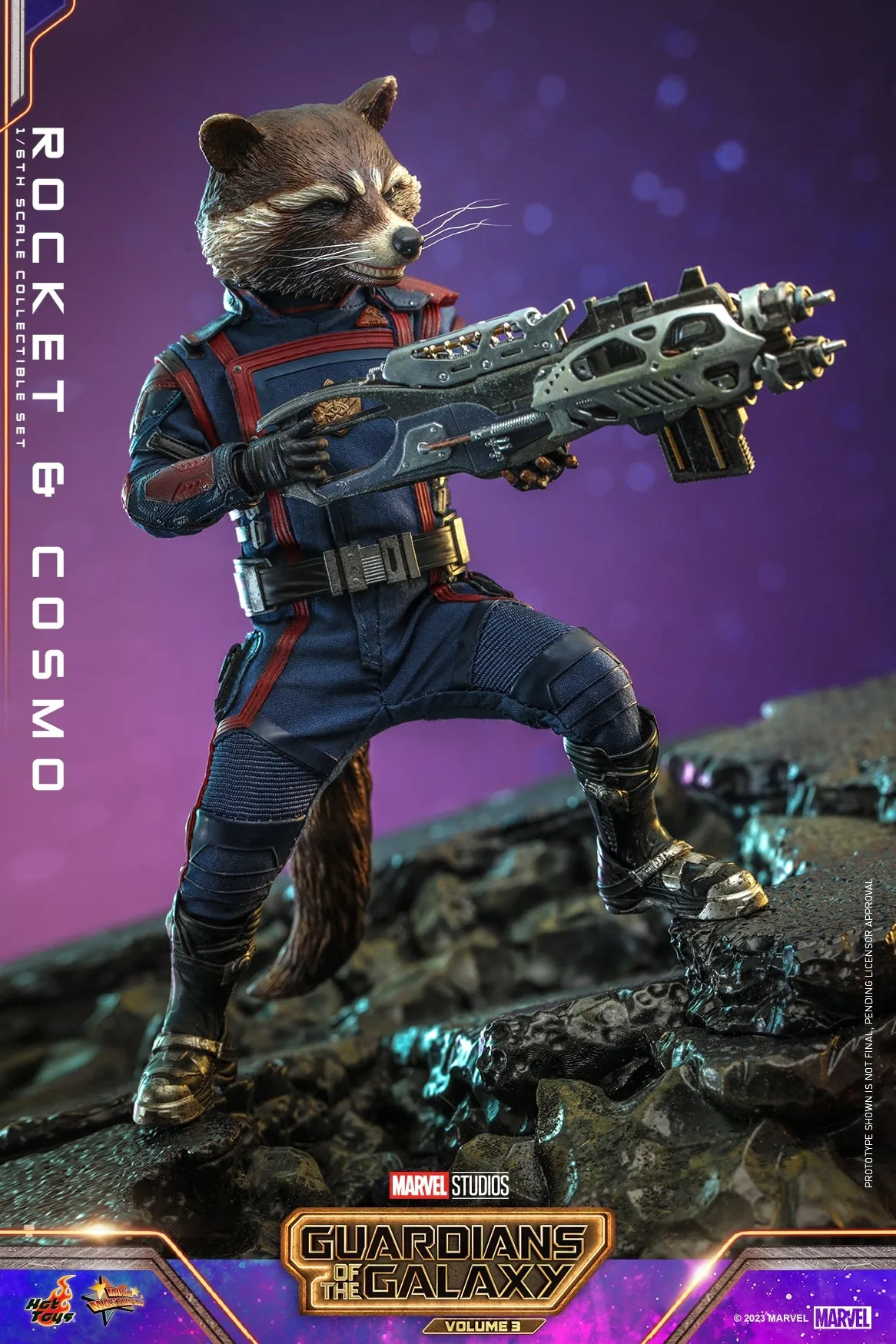 Hot Toys - MMS708 - Guardians of the Galaxy Vol 3 - 1/6th scale Rocket and Cosmo Collectible Set