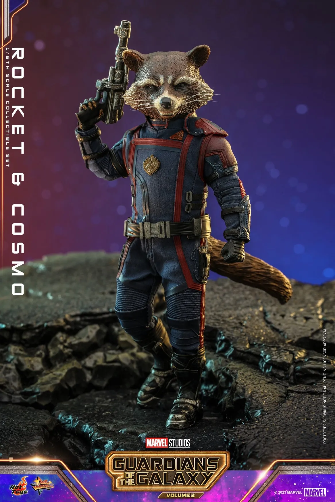 Hot Toys - MMS708 - Guardians of the Galaxy Vol 3 - 1/6th scale Rocket and Cosmo Collectible Set