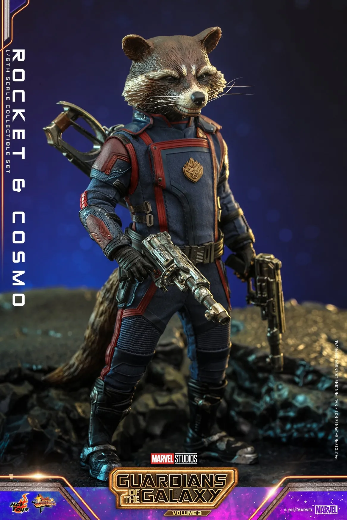 Hot Toys - MMS708 - Guardians of the Galaxy Vol 3 - 1/6th scale Rocket and Cosmo Collectible Set