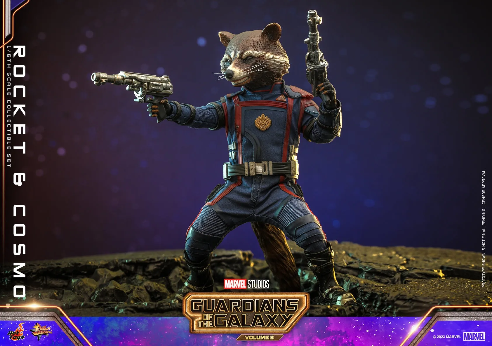 Hot Toys - MMS708 - Guardians of the Galaxy Vol 3 - 1/6th scale Rocket and Cosmo Collectible Set