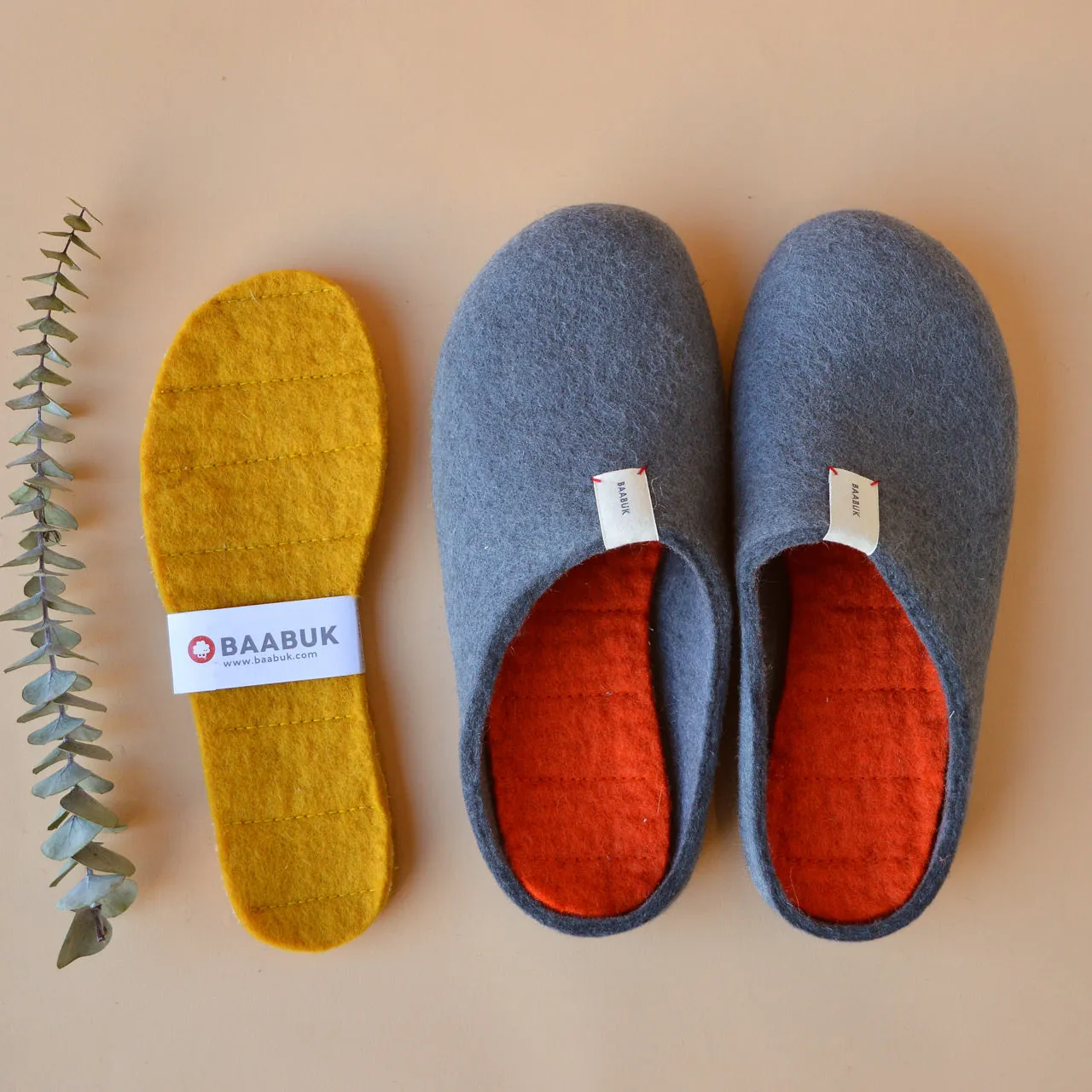 Kanga Slipper - Wool Felt (Adults S M L)