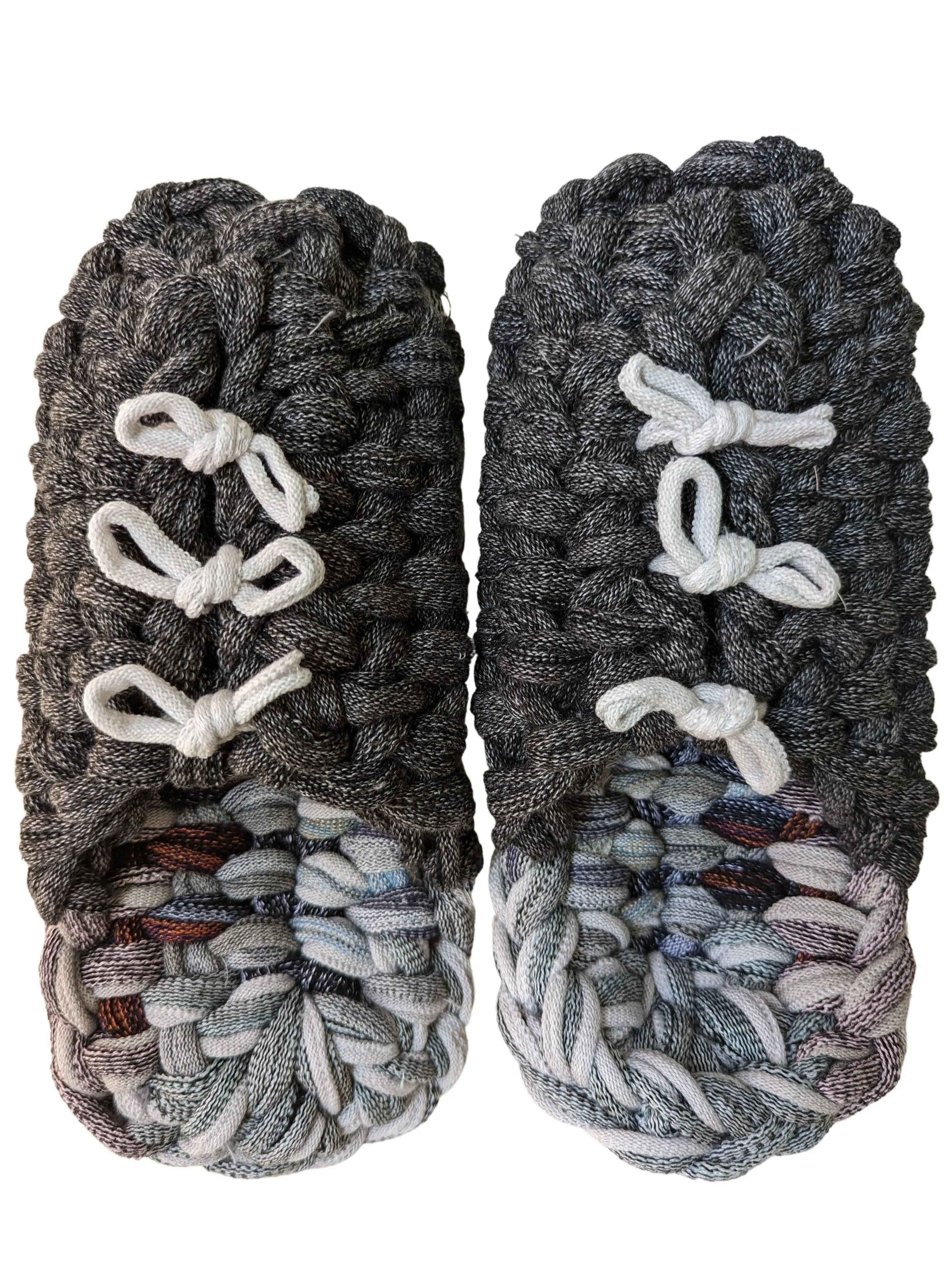 Large | Knit up-cycle slippers 2023-L33 [Large]