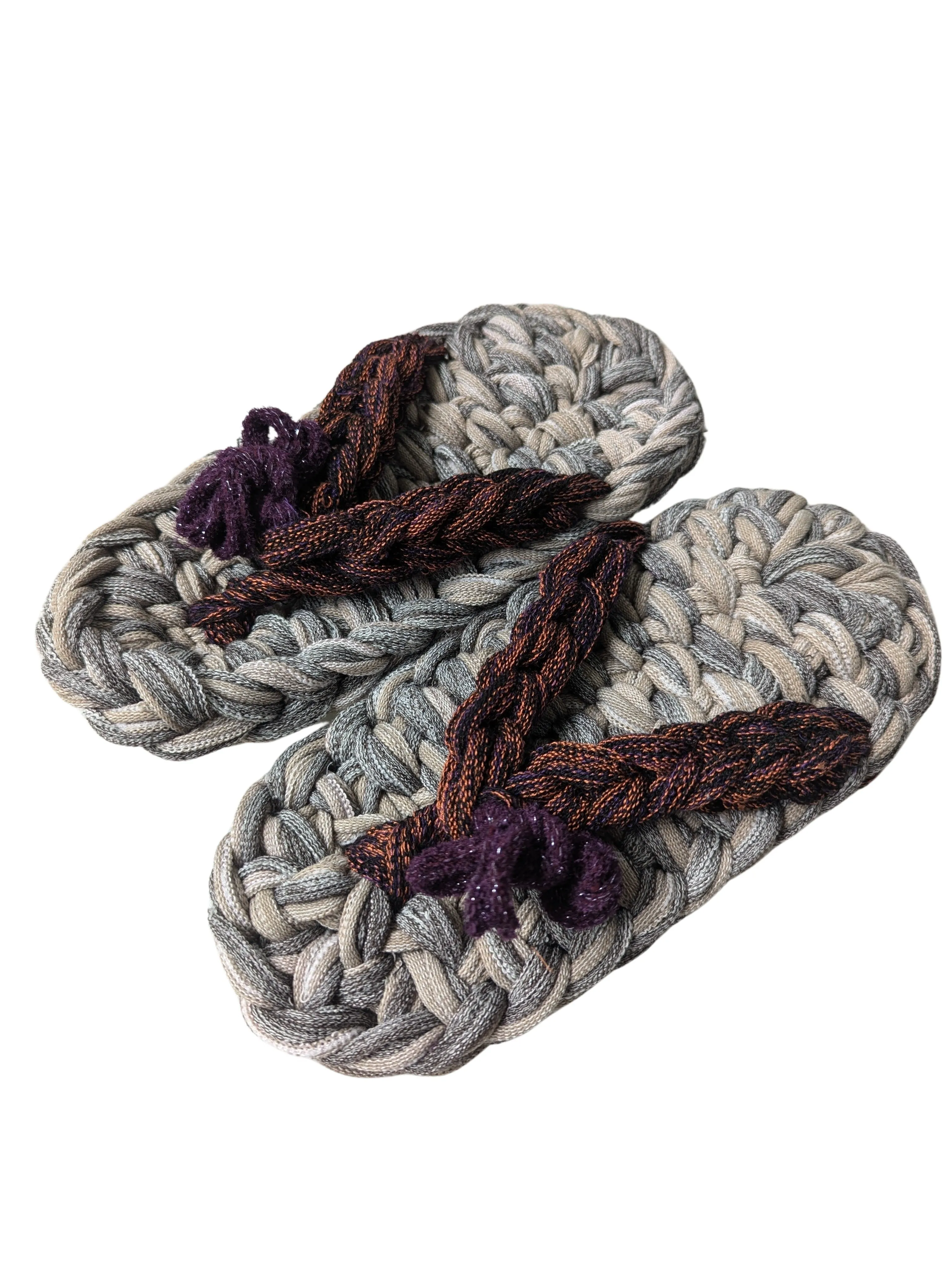 Large | Knit Up-cycle ZOURI Slippers 2024SS [Large]