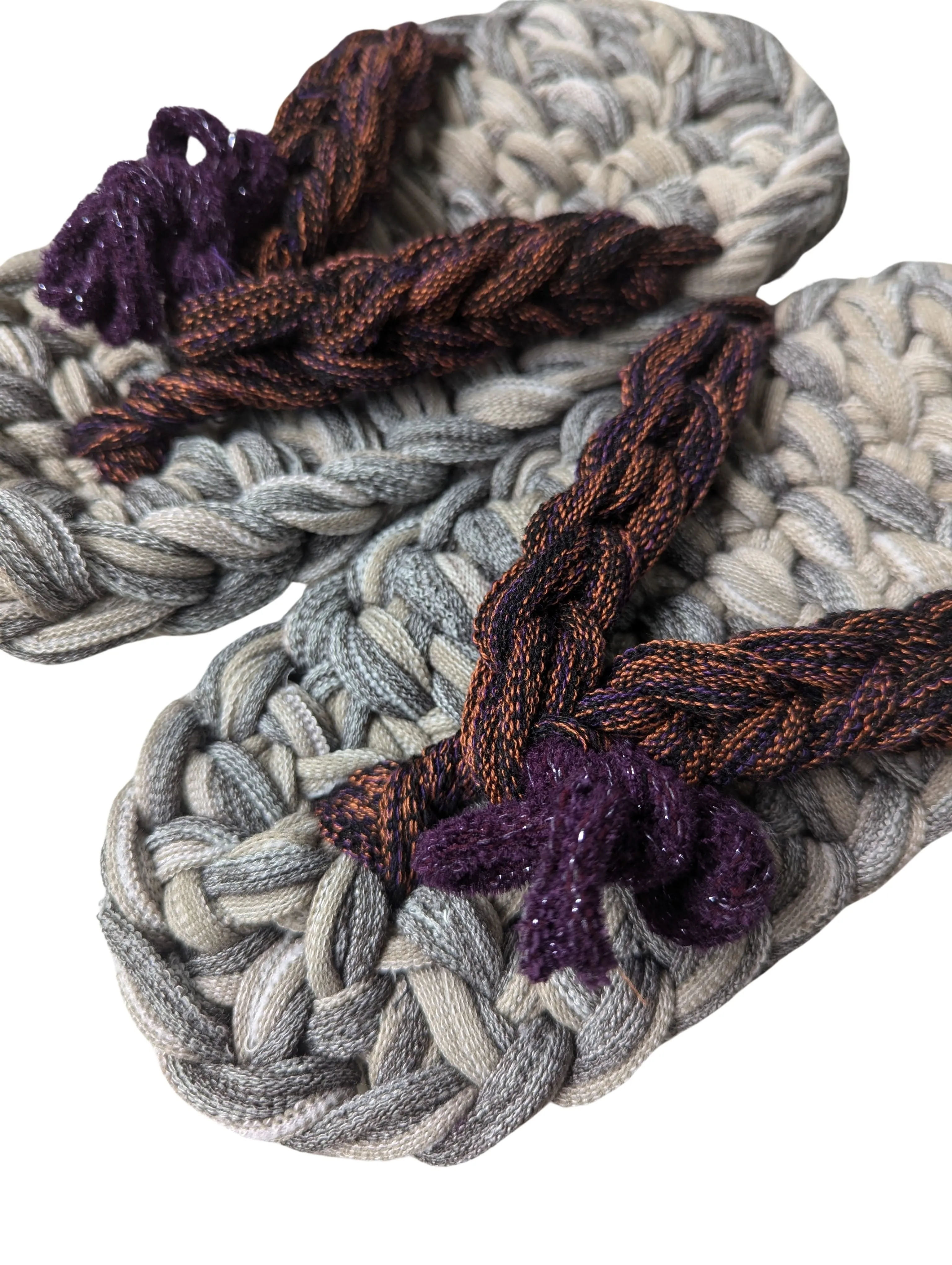 Large | Knit Up-cycle ZOURI Slippers 2024SS [Large]