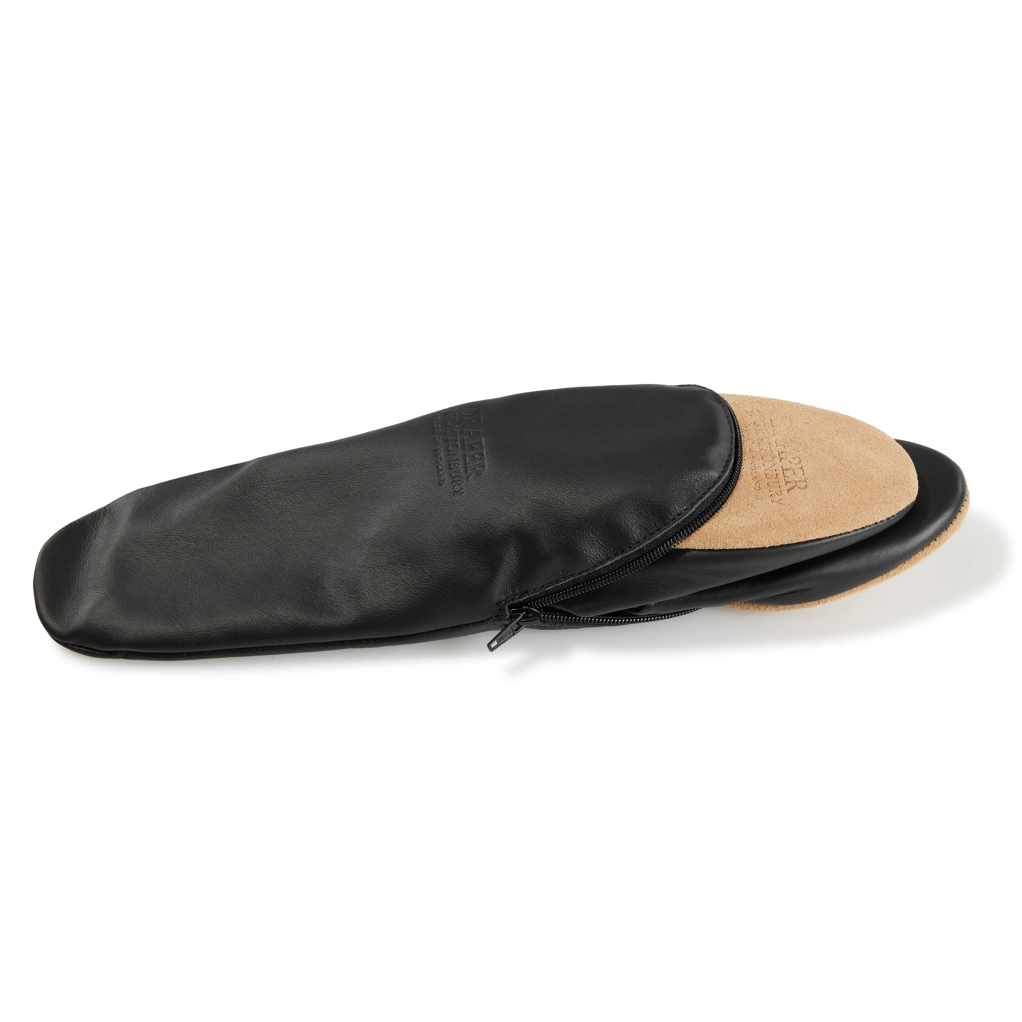 Leather Mule Slippers with Travel Case